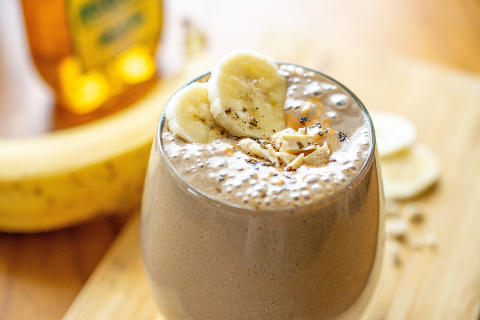 Peanut Butter Hojicha Smoothie